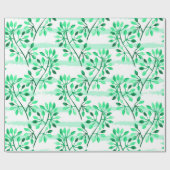 木の枝と葉 ラッピングペーパー (フラット)