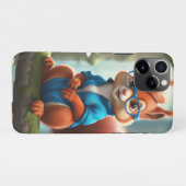 木の枝にいるかわいいリス-57400 iPhoneケース (裏面横)