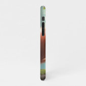 木の枝にいるかわいいリス-57400 iPhoneケース (左側)