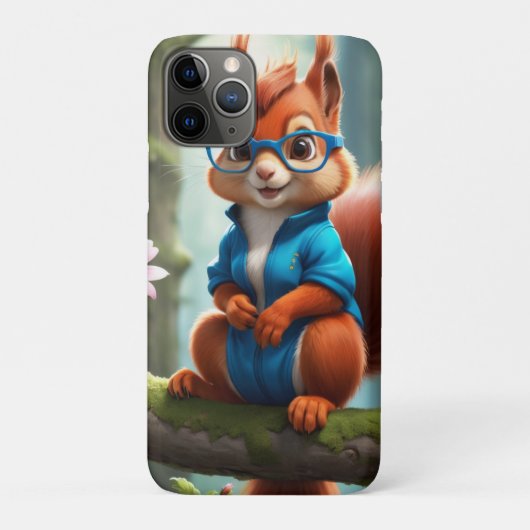 木の枝にかわいいリス Case-Mate iPhoneケース (裏)