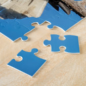 木の枝にハゲのワシ ジグソーパズル (側面)