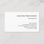 木の枝にピンクと黒の鳥 名刺 (裏面)