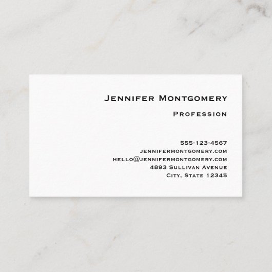 木の枝にピンクと黒の鳥 名刺 (裏面)