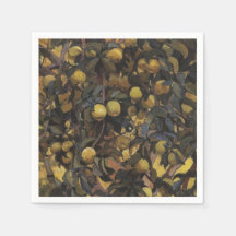 木の枝にリンゴ（Serebriakova著）