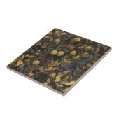 木の枝にリンゴ（Serebriakova著） タイル (側面)