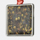 木の枝にリンゴ(Serebriakova著) メタルオーナメント (左)