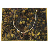 木の枝にリンゴ（Serebriakova著） ラージペーパーバッグ (正面)