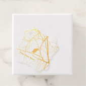 木の枝に座る金ゴールドカラスのシルエット フェイバータグ (箱)