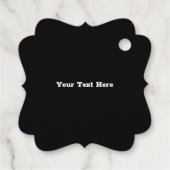 木の枝に座る金ゴールドカラスのシルエット フェイバータグ (裏面)