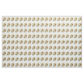 木の枝に止まった巣に乗る鳥のカップル ファブリック (ヤード)