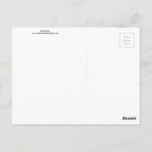 木の枝に止まるハクトウワシ ポストカード (裏面)