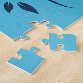 木の枝に止まるヒヨドリ ジグソーパズル (側面)