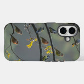 木の枝に止まる様々な鳥 Case-Mate iPhoneケース (裏面 (横))