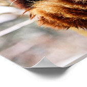 木の枝に赤いパンダ ポスター (角)