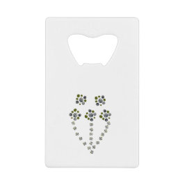 木の枝のように分岐する円の球体 クレジットカード栓抜き