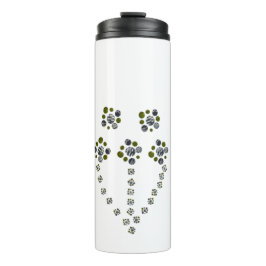 木の枝のように分岐する円の球体 タンブラー