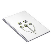 木の枝のように分岐する円の球体 ノートブック (右側)