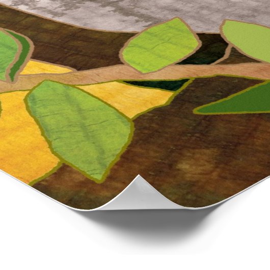 木の枝のクオッカ ポスター (角)