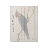 木の枝の上に止まったパイレーテッド・ウッドペッカー ノートパッド (回転)