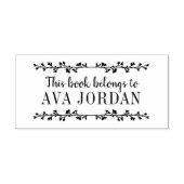 木の枝の子供用ブックプレートラベル ラバースタンプ (インプリント)