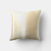 木の枝の装飾 ゴールド クッション (裏面)