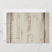 木の枝ボール雪の結晶ウッドクリスマス 招待状 (裏面)