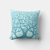 木の枝渦巻形の任意の色のカスタム枕を選択 クッション (正面)