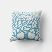 木の枝渦巻形の任意の色のカスタム枕を選択 クッション (裏面)