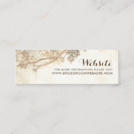 木の枝素朴ヴィンテージウェディング スキニー名刺