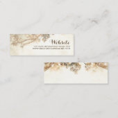 木の枝素朴ヴィンテージウェディング スキニー名刺 (正面/裏面)
