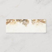 木の枝素朴ヴィンテージウェディング スキニー名刺 (裏面)