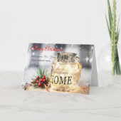 木の枝，ホリーベリーキャンドル会社の挨拶 シーズンカード (正面)