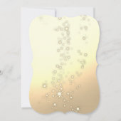 木の枝、鐘、会社のクリスマスパーティー 招待状 (裏面)