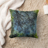 木の枝（青） クッション (ブランケット)