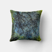 木の枝（青） クッション (裏面)