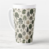 木の柄 カフェラテマグ (左アングル)