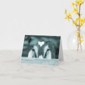 木の柵にNubianの雌ジカbwの青いかいま見ること カード (黄色い花)