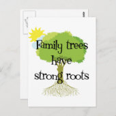 木の根が強い ポストカード (正面/裏面)