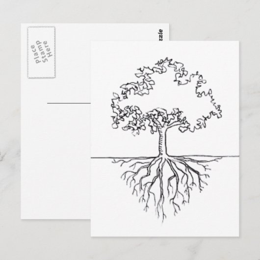 木の根 ポストカード (正面/裏面)