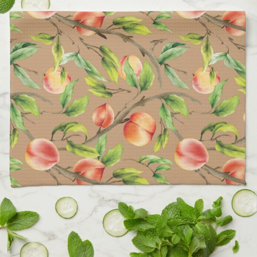 木の桃 キッチンタオル (折り畳み)