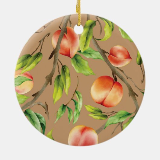 木の桃 セラミックオーナメント (裏面)