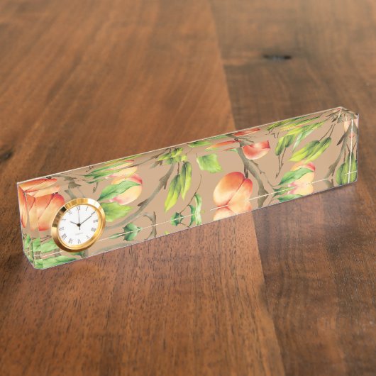 木の桃 デスクネームプレート (側面)