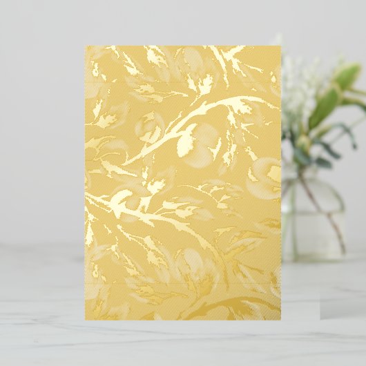 木の桃 箔招待状 (立ち正面)