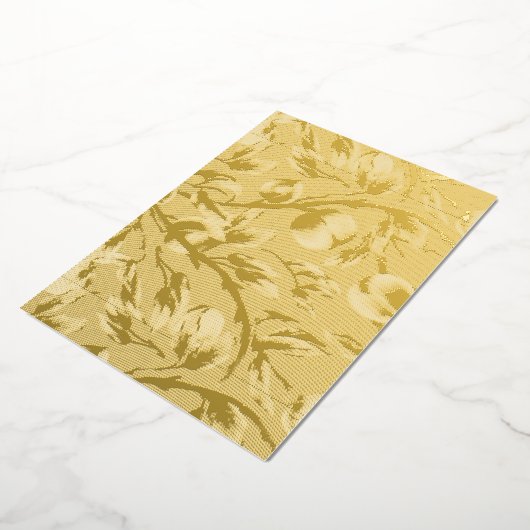 木の桃 箔招待状 (回転した状態)