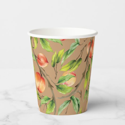 木の桃 紙コップ (裏面)