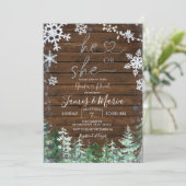 木の森のジェンダーが雪片を明かす 招待状 (スタンド正面)