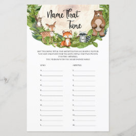 木の森の動物の緑の名前がチューニング