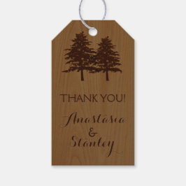 木の森の木々結婚に感謝 ギフトタグ