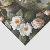 木の森の狐と植物のディテール 薄葉紙 (詳細)