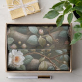 木の森の狐と植物のディテール 薄葉紙 (ギフト)